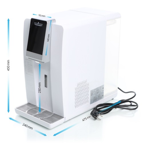 Depuratore acqua a 3 stadi, sistema ad osmosi inversa, da tavolo, Naturewater NW-1000 Pro, da 15 a 100°C Depuratore acqua a 3 stadi, sistema ad osmosi inversa, da tavolo, Naturewater NW-1000 Pro, da 15 a 100°C