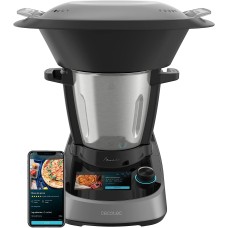 Robot da cucina multifunzione Mambo Touch 1600 W, 37 funzioni, touch TFT, ricettario integrato, 3.3 litri, APP, bilancia e caraffa in acciaio inox