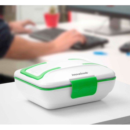 Portavivande Elettrico Pro Innovagoods 50W Bianco Verde Portavivande Elettrico Pro Innovagoods 50W Bianco Verde