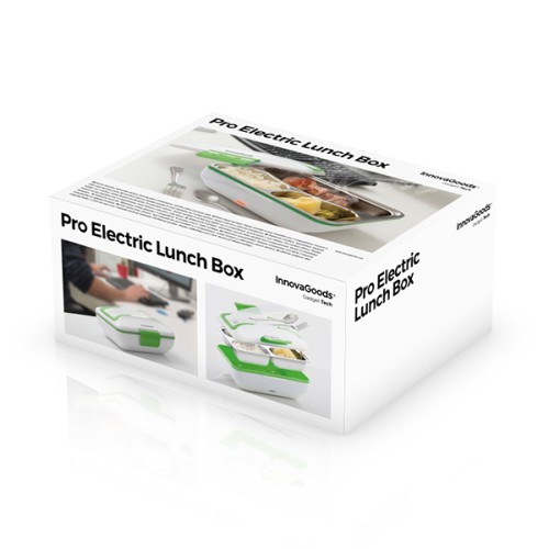 Portavivande Elettrico Pro Innovagoods 50W Bianco Verde Portavivande Elettrico Pro Innovagoods 50W Bianco Verde