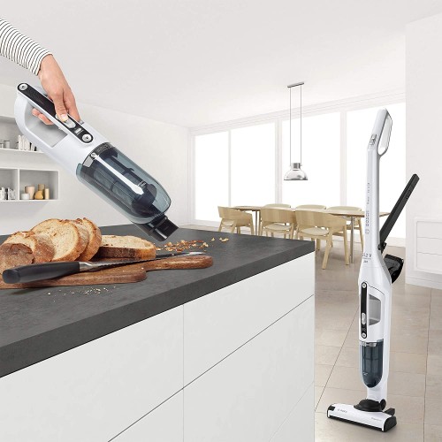 Bosch Flexxo Aspirapolvere Senza Fili a 2 Velocità con Capienza 0.4 L, Bianco Bosch Flexxo Aspirapolvere Senza Fili a 2 Velocità con Capienza 0.4 L, Bianco