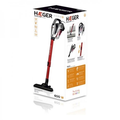 Haeger 600, scopa elettrica, aspirapolvere verticale Mercury 600 W di potenza Haeger 600, scopa elettrica, aspirapolvere verticale Mercury 600 W di potenza