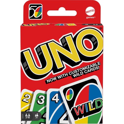 Carte da gioco UNO, giochi per tutta la famiglia, Mattel Games