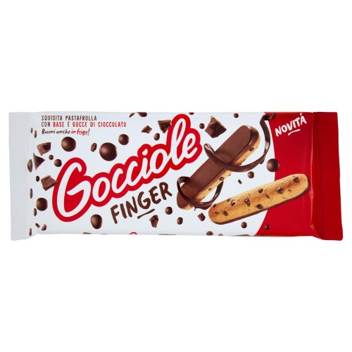 Gocciole Finger, Biscotti con gocce e fondo di cioccolato