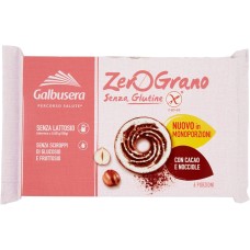Zero Grano Cacao Nocciola, Senza Glutine, Senza Lattosio, 6 confezioni, 220 g, Galbusera