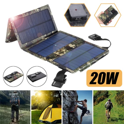 Akku Ladegerät, Solarpanel, faltbar, tragbar, USB, wasserdicht, zum Aufladen von Handys, Handys und Tablets, für den Strand, Camping im Freien zu Hause, Mimetische Akku Ladegerät, Solarpanel, faltbar, tragbar, USB, wasserdicht, zum Aufladen von Handys, Handys und Tablets, für den Strand, Camping im Freien zu Hause, Mimetische