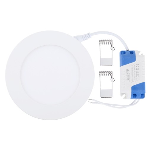Faretto ad incasso bianco rotondo 6 watt led luce bianco caldo Faretto ad incasso bianco rotondo 6 watt led luce bianco caldo