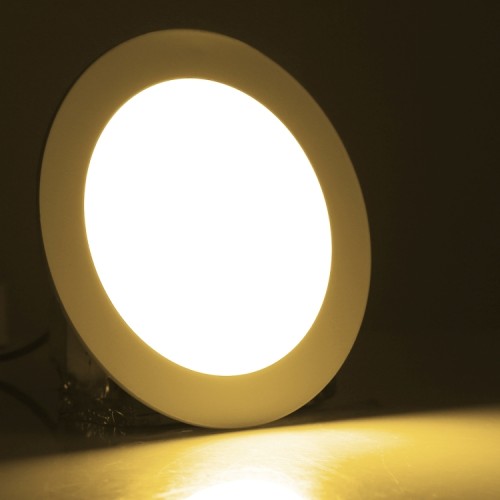 Faretto ad incasso bianco rotondo 6 watt led luce bianco caldo Faretto ad incasso bianco rotondo 6 watt led luce bianco caldo