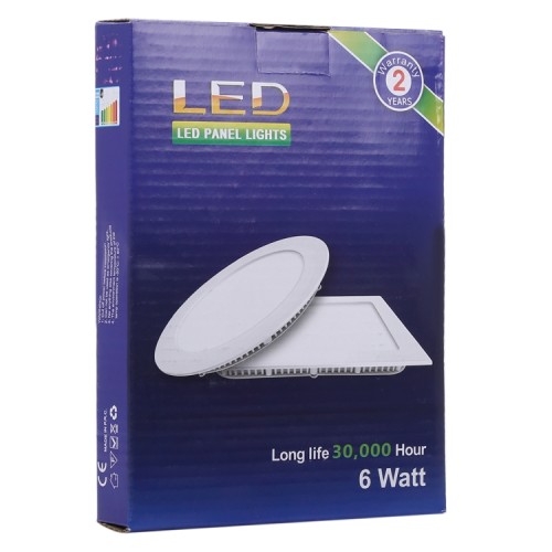 Faretto ad incasso bianco rotondo 6 watt led luce bianco caldo Faretto ad incasso bianco rotondo 6 watt led luce bianco caldo