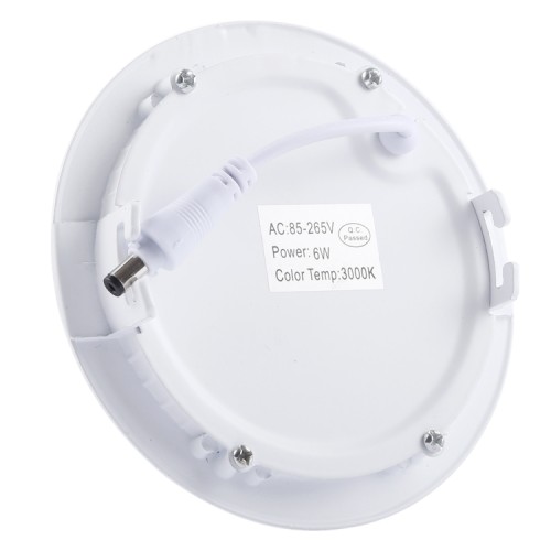 Faretto ad incasso, luce bianco naturale, rotondo, 6 watt Faretto ad incasso, luce bianco naturale, rotondo, 6 watt