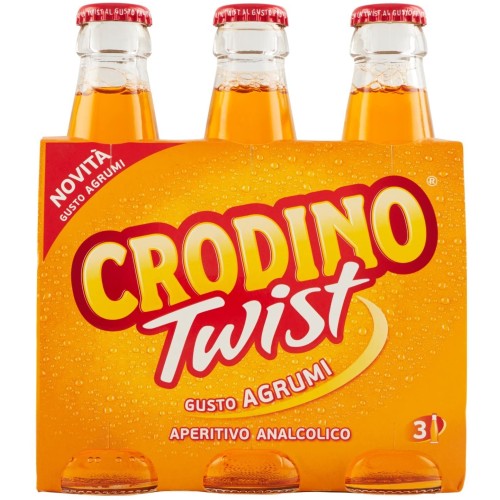 Crodino Twist, gusto Agrumi, Ml 175X3