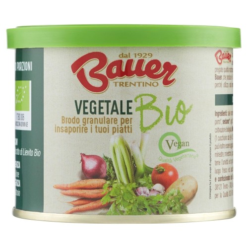 Brodo Vegetale Bio Granulare Istantaneo, Bauer, 120 g