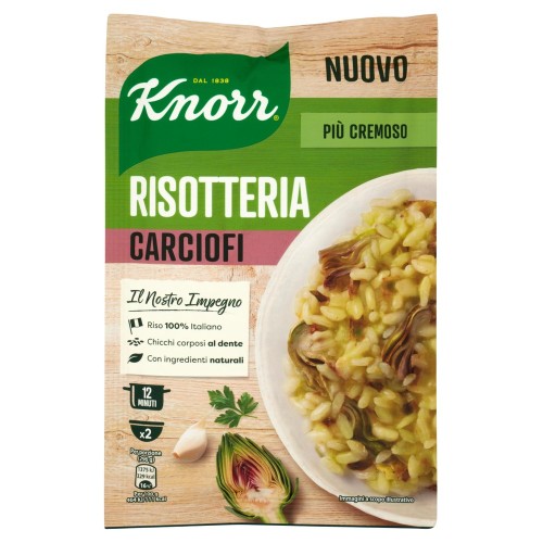Risotto Carciofi, più cremoso, 175 g, Knorr