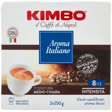Kimbo, Caffe' aroma italiano, 250 gr, 2 confezione