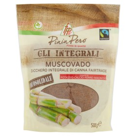 Zucchero grezzo di canna Muscovado Fair Trade, Pininpero, 500g