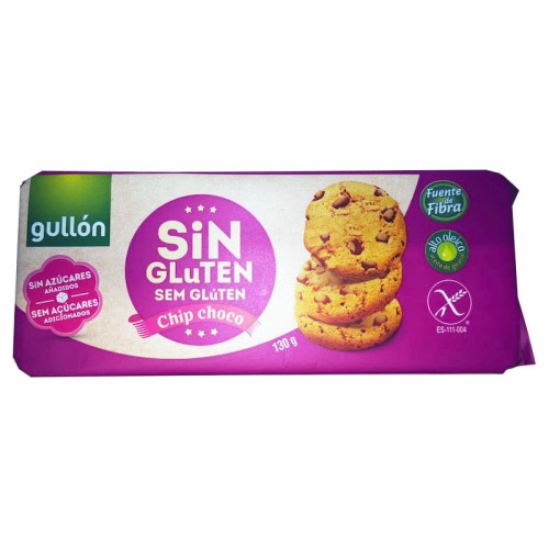 Cookie Gocce Cioccolato, Senza Glutine, 130 gr, Biscotti Gullon