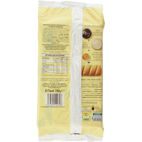 Mulino Bianco Merendine Flauti al Cioccolato, 280 gr