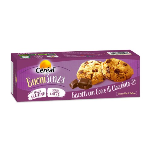 Biscotti con gocce di cioccolato, senza glutine, Cereal, 150 g