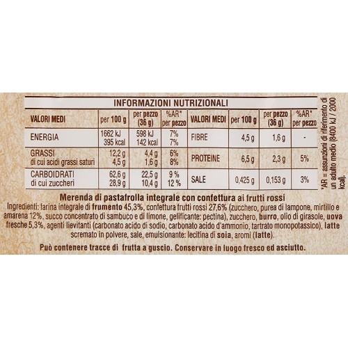 Vollkorntörtchen mit roter Fruchtkonfitüre, zum Frühstück und als süßer Snack, 6 Törtchen