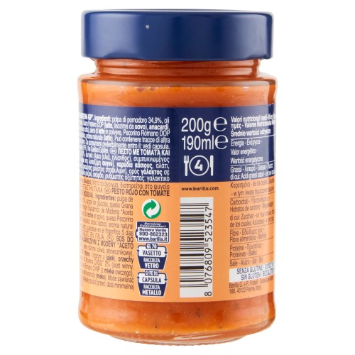 Barilla Pesto Rosso Aceto Balsamico Modena 200g