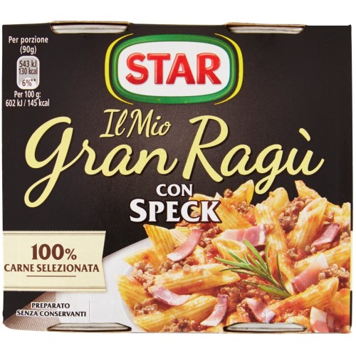 Gran Ragù Star con Speck, 2 x 180g
