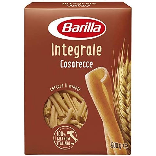 Barilla Pasta Casarecce Integrali, di Semola Integrale di Grano Duro, 500 g