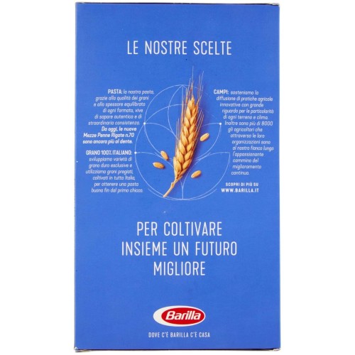 Barilla Pasta Mezze Penne Rigate N.70, 500g