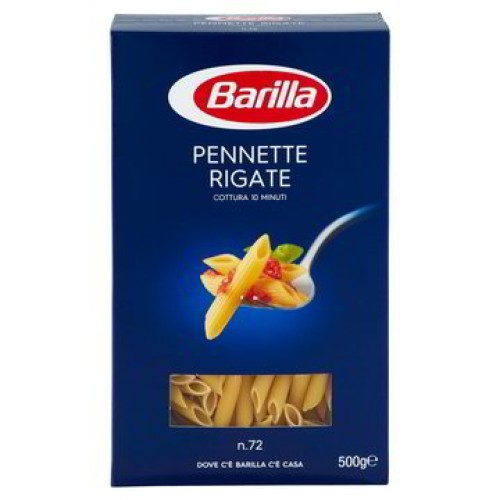 Pasta Barilla, Mezze Penne Rigate - 500 gr 