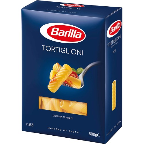 Tortiglioni n. 83,  Barilla, pasta di grano duro, 500 g