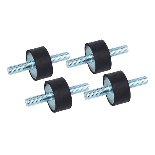 Supporti in gomma antivibrazioni 4 pezzi M8 30 × 15
