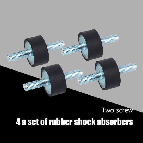Supporti in gomma antivibrazioni 4 pezzi M8 30 × 15 Supporti in gomma antivibrazioni 4 pezzi M8 30 × 15