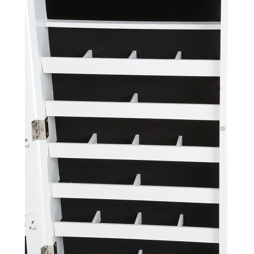 Armadio porta gioielli bigiotteria da appendere con specchio montaggio a parete 119 x 35 x 9 cm Armadio porta gioielli bigiotteria da appendere con specchio montaggio a parete 119 x 35 x 9 cm