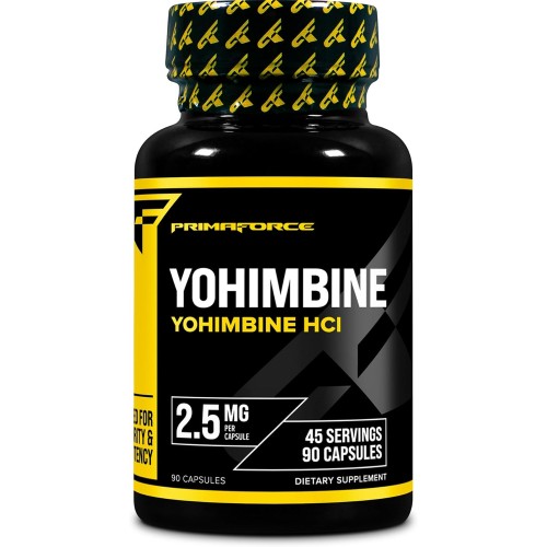 PrimaForce Yohimbine HCl 2,5 mg – 90 Capsule | Integratore Naturale di Supporto Energetico e Gestione Peso