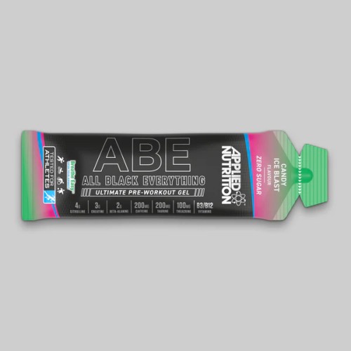 Gel pre allenamento, ABE Ultimate Pre-Workout, aumenta la forza energia, riduce la stanchezza, Applied Nutrition, Candy Ice Blast, 1 Gel pre allenamento, ABE Ultimate Pre-Workout, aumenta la forza energia, riduce la stanchezza, Applied Nutrition, Candy Ice Blast, 1