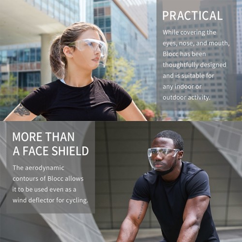 Blocc Face Shield, augenschutz gesichtsschutz Blocc Face Shield, augenschutz gesichtsschutz