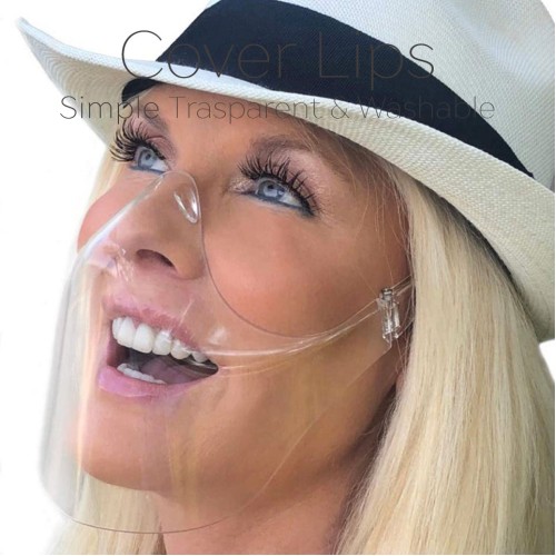 Cover Lips, visiera trasparente, copre bocca e naso