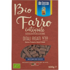 De Cecco Bio Farro integrale Ditali Rigati N°59 500 g