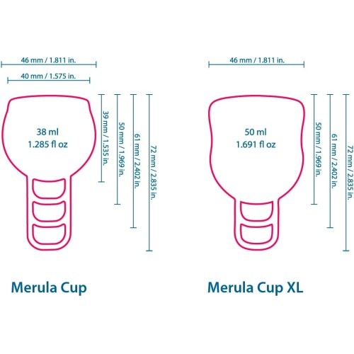 Merula, La coppetta mestruale per i giorni molto forti, Cup one size, rosa Merula, La coppetta mestruale per i giorni molto forti, Cup one size, rosa