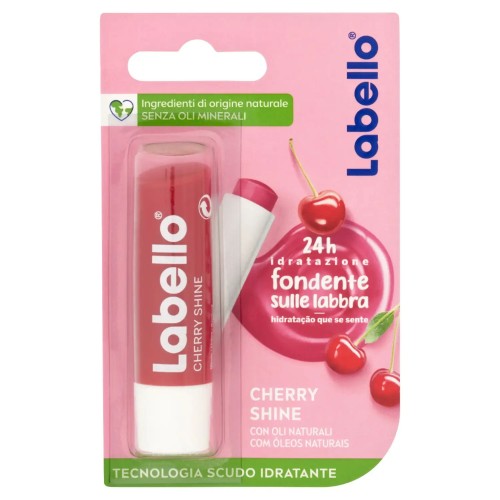 Labello burrocacao ciliegia, Balsamo Labbra Labello Cherry Shine 5,5 ml