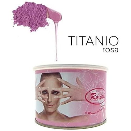 Ceretta depilazione 400ml Titanio Rosa, professionale Ceretta depilazione 400ml Titanio Rosa, professionale