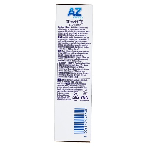 Zahnaufhellung, Perfektion Kohle, AZ 3d Weiss, mit Kohlepulver Zahnaufhellung, Perfektion Kohle, AZ 3d Weiss, mit Kohlepulver