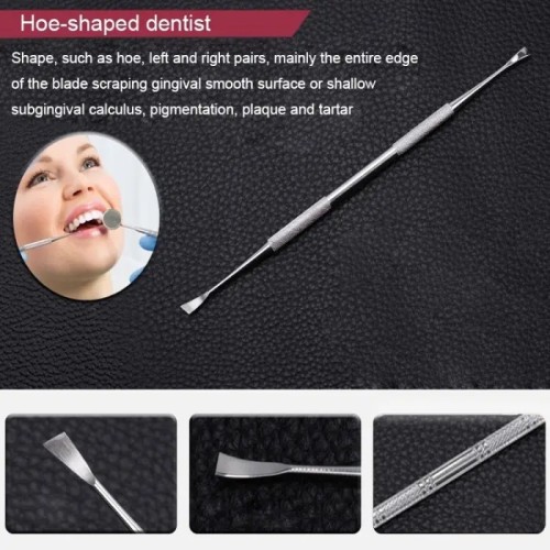 Set di Igiene Dentale in Acciaio Inossidabile - 5 Strumenti Essenziali Set di Igiene Dentale in Acciaio Inossidabile - 5 Strumenti Essenziali