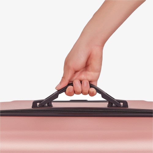 Set di 3 valigie da viaggio Oro rosa, AREBOS Set di 3 valigie da viaggio Oro rosa, AREBOS