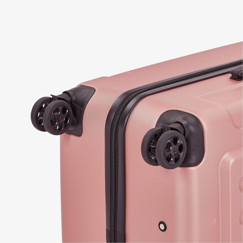 Set di 3 valigie da viaggio Oro rosa, AREBOS Set di 3 valigie da viaggio Oro rosa, AREBOS