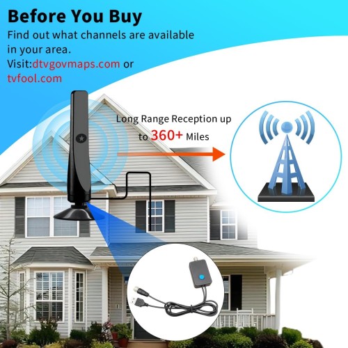 Digitale TV Antenne, leistungsstarke interne HDTV Antenne mit Verstärker, 360°-Empfang von 50 Meilen TV-Antenne, unterstützt 4K 1080P, DVB-T2 VHF UHF TV, 5M Koaxialkabel Digitale TV Antenne, leistungsstarke interne HDTV Antenne mit Verstärker, 360°-Empfang von 50 Meilen TV-Antenne, unterstützt 4K 1080P, DVB-T2 VHF UHF TV, 5M Koaxialkabel