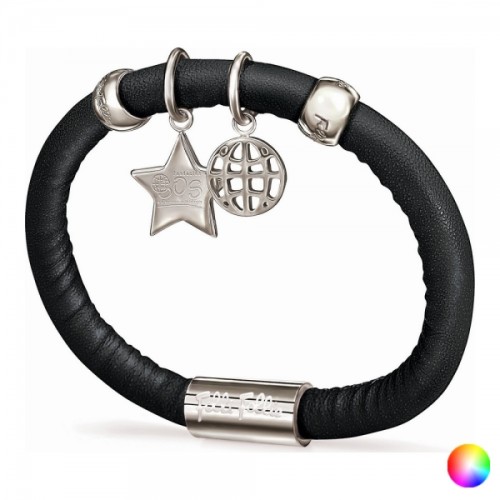 Bracciale da Donna, Folli Follie, Nero, 16 cm, in pelle