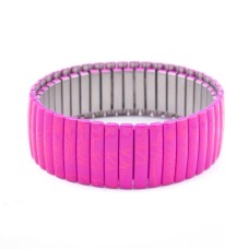 Bracciale da Donna, Folli Follie, Viola, elastico, in acciaio, 6 cm