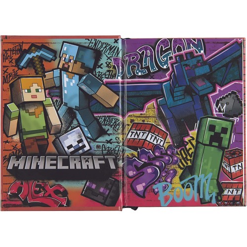 Minecraft Diario, 2022/2023, 12 Mesi, Minecraft Verde, Standard, adattabile ad ogni anno Minecraft Diario, 2022/2023, 12 Mesi, Minecraft Verde, Standard, adattabile ad ogni anno