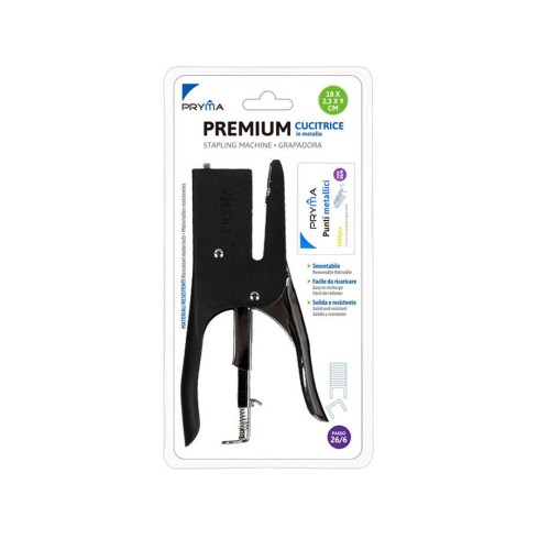 Cucitrice Metallici Premium 18X2.3X9Cm Nero