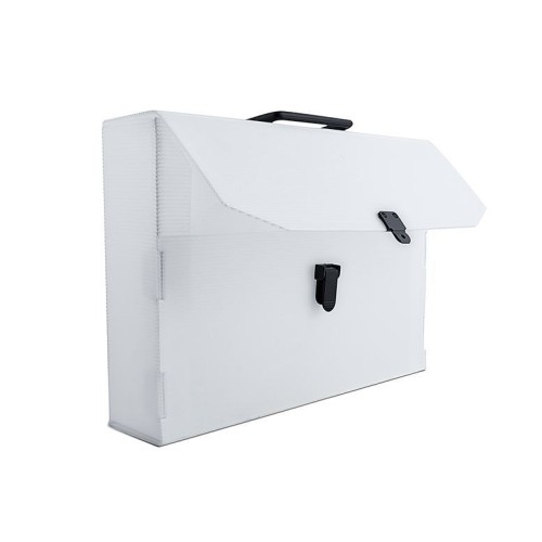 Valigette in polionda con maniglia, dorso 10 cm